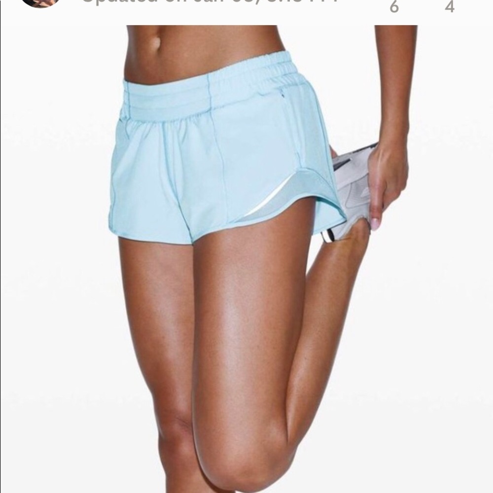 Blue glow hotty hot shorts